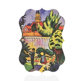 Fastasticdeals Vertical Home Decor Wall Sign Children in The Garden Art Picture Frame Benelux Shape 5x7Inches