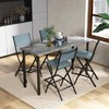 Giantex Folding Patio Bar Chairs Set of 4, Outdoor Counter
