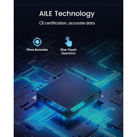 AILE Blood Pressure Monitor, Blood Pressure Machine Upper Arm Large Cuff(8.7"-16.5" Adjustable),Automatic high Blood Pressure Cuff for Home use (Black)