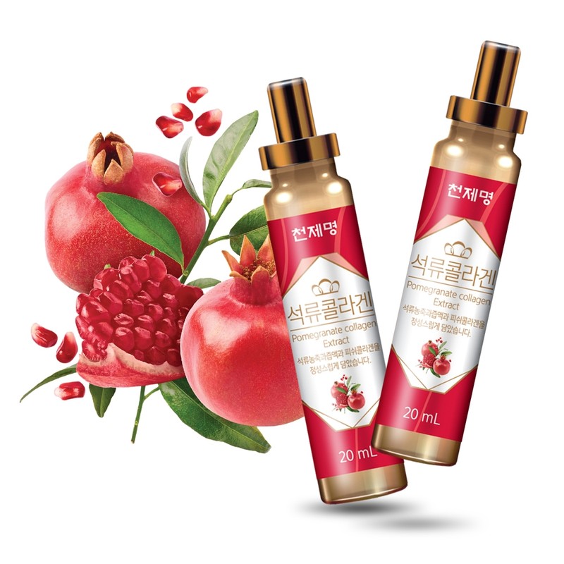 Cheonjemyeong Pomegranate Collagen 20 Bottles / 천제명 석류 콜라겐 20병
