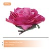 MECCANIXITY 8 Pcs Rose Flower Hair Clips 4 Inch Flower