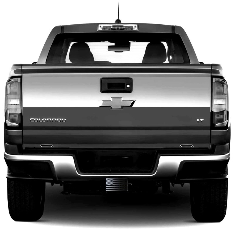 MULL USA Black Metal Flag Trailer Hitch Cover for 2"