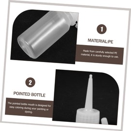 WOONEKY 12pcs Hair Dye Bottle Hair Oil Bottle Applicator Hair Dye Applicator Bottle Pointed Mouth Bottles Multipurpose Squeeze Bottles Plastic Bottles Hair Oil Dispenser Bottle