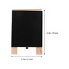 Wooden Chalkboard Sign Base with Stand Mini Double Sided Desktop