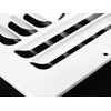 HVAC Premium 14"w x 6"h 3-Way-Horizontal Fixed Curved Blade AIR