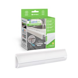 Cabinet Pal - Cabinet Protector Cover for Kitchen, Bathroom Countertops - Protects Kitchen Cabinets from Water Damage, Edge Guard to Prevent Wear on Cabinets (Small for 0.35" to 0.6" Tall Counters)