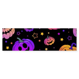 CafePress Rainbow Pumpkins 10"x3" Rectangle Bumper Sticker Car Decal (10 Pack)