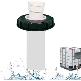 GEDEGOOK 180° IBC Lid Filter, IBC Lid Filter, Rainwater Filter, Water Filter, Nylon, Washable with Lid, 163 mm Tank Cap Water Filter, IBC Tank Filter Accessories Lid for Rainwater Tank