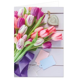 50 Greeting Cards Blank Art Photo with Envelope Folding Cards 17 x 12 cm