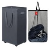 DOKEHOM 90L X-Large Laundry Basket with Removable Wash Bag on