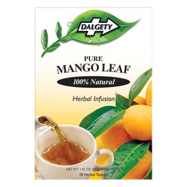 Dalgety Mango Leaf Herbal Infusion 72g Cartons 100% Natural, Caffeine Free Tea; Delicious and Packed with Unique Health Benefits (18 Count (Pack of 6))
