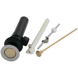 Kingston Brass KP1004 Bathroom Sink Drain, Polished Chrome/Polished Brass