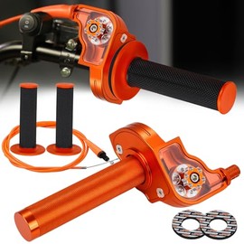 Quick Throttle Handle Motorcycle Throttle Lever Assembly 7/8 Inch 22 mm Handles Throttle Cable Quick Pull Quick Throttle Handle Universal for EXC SX XC EXC-F XC-W 50-250cc Dirt Pit Bike