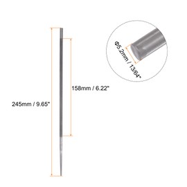 sourcing map 4pcs Chainsaw File, 13/64" (5.2mm) Round High Carbon Steel Double Cut Sharpen Rasp