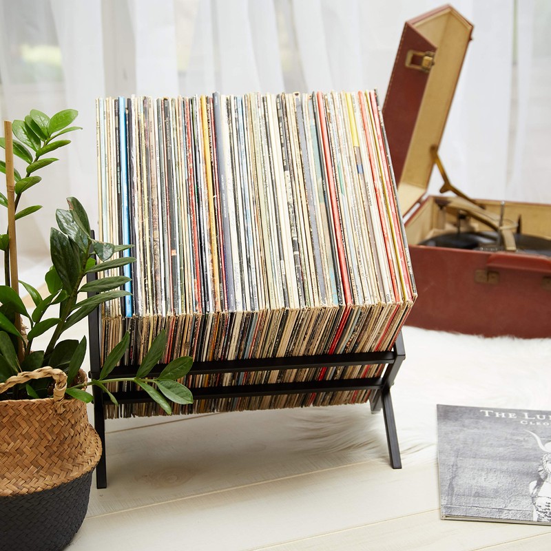 MODERN VINYL Record Storage Racks - Easy Assembly Vinyl Record