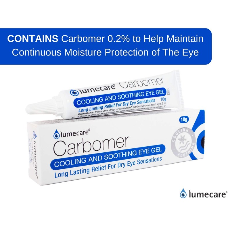 Lumecare Carbomer Cooling and Soothing Eye Gel for Dry Eyes.