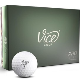 Vice Golf Pro Soft Golf Balls, White (One Dozen)