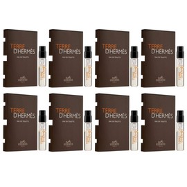 8 Vials Samples TERRE D'HERMES by HERMES for Men 0.06 oz Eau de Toilette Spray