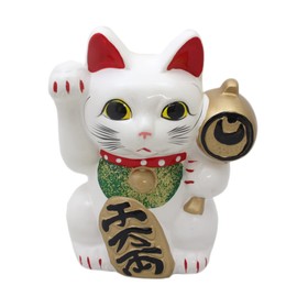 Castle Enterprise Maneki Neko (Medium) Coin Bank, Setoyaki, Made in Japan