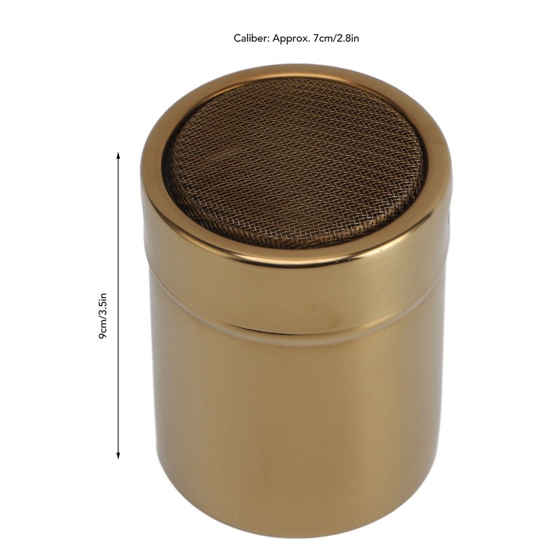 Powder Sugar Shaker Duster Multipurpose Fine Mesh Large Capacity Stainless