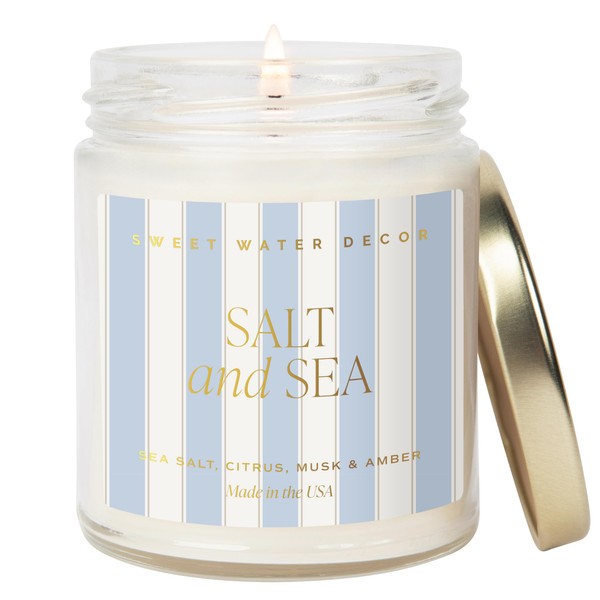 Sweet Water Decor Salt and Sea Patterned Candle – Soy