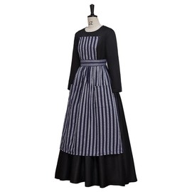 VEECOOCOS Movie Sound of Music Costume Maria Nun Costume Dress with Apron-XL