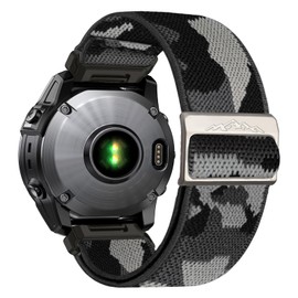 Chinber 22mm Nylon Sport Band for Garmin Feinx 6 Pro/6/7/7 Pro/5/5 Plus Band, Soft Adjustable Strap for Forerunner 935/945/955,for Instinct/2/Approach S60/S70-47mm, Descent G1/Epix 2/Epix Pro 47mm