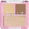 GALLZ Hanamichi 3D Palette 02 Deep Sculpting Brown 3.8g | 3-Color Palette with Concealer, Shading & Highlight for Defined, Dimensional Makeup