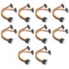 10Pcs SATA Power Adapter 15pin 1 Male to 2 Female