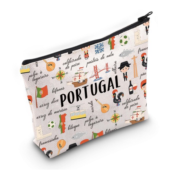 PYOUL Portugal Inspired Gift Portugal Food Makeup Bag Portuguese Dishes