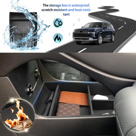 SHAOHAO 2024 2025 Palisade Lower Organizer Tray Fit for 2023 2024 2025 Hyundai Palisade SE, SEL, XRT, Limited, Calligraphy Under Organizer Palisade Insert Storage Pallet Palisade 2024 2025 Accessories