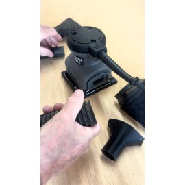PORTER-CABLE Porter Cable 380 4” 1/4 Sheet sander, 3d printed, 1-1/2" Vacuum Hose Attachment