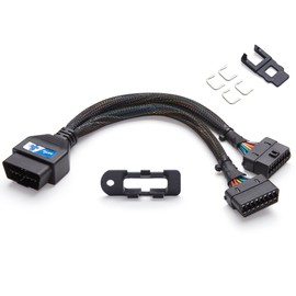 OBD2 Splitter for Volvo, bbfly-B51 OBDII Splitter 2 Way Extension Cable 1FT/30CM (B51 for Volvo)