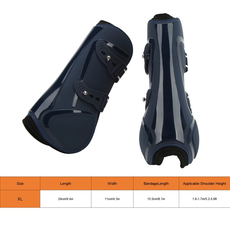 Horse Tendon Boots PU Shell Tendon Fetlock Brace for Riding