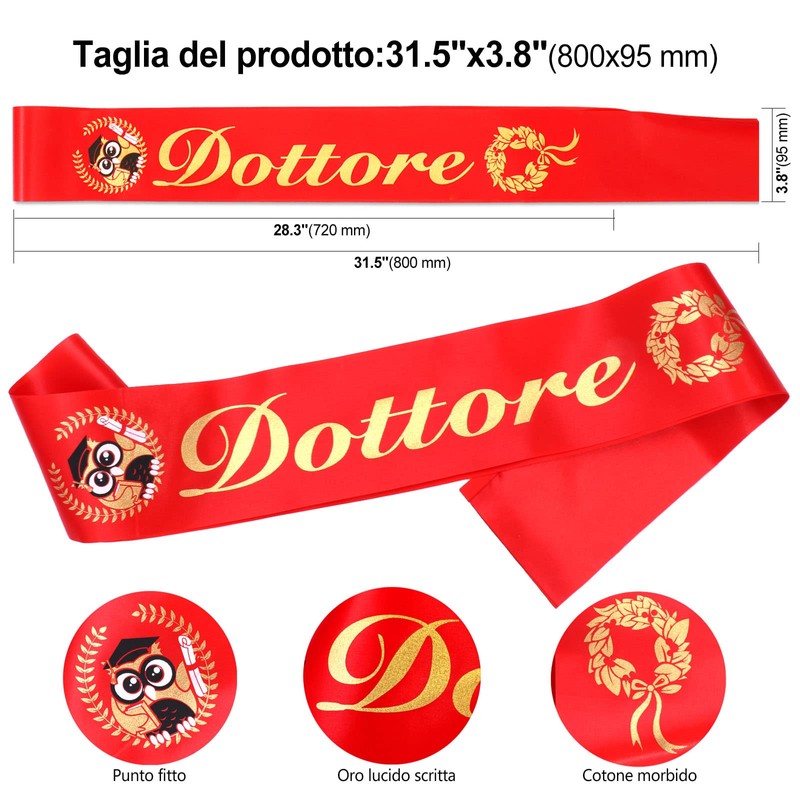 DPKOW Dottorato di ricerca Fascia e Corona d'alloro per uomini