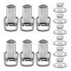 Stainless Steel Spring Loaded Toggle Latch Silver Catch Hasp Clamp