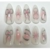 Pink Twinkle Nail Tips - Change Size / 핑크 트윙클