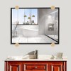 Ackron Mirror Brackets, 4Pcs Aluminum Wall Mount, Gold, 5-11mm Thick