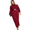 City Chic Women's CITYCHIC Plus Size Jumpsuit Charlie, Ruby, 18