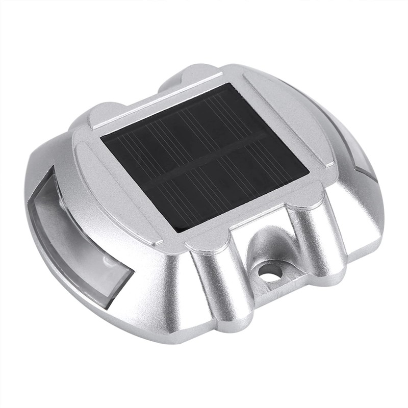 Casting Aluminium Solar Power Road Lamp 6 LED Outdoor Driveway