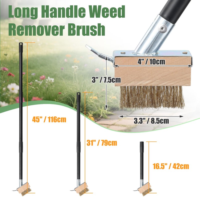 LLARGUEST Paver Weed Removal Tool, Crack Weeder Puller Tool Moss