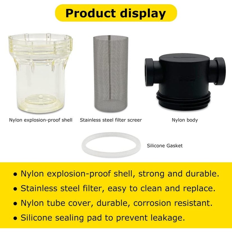 Fermtech Pre Screen Pre Filter Mini Mesh Strainer Inline beer