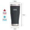 THERMOS, ICON Series, Stainless Steel Tumbler, Granite, 16 oz
