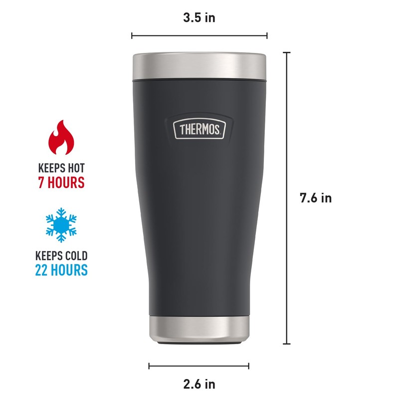 THERMOS, ICON Series, Stainless Steel Tumbler, Granite, 16 oz