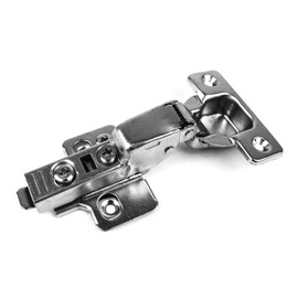 Berta (4 Pieces) Half Overlay Soft Close, 6-Ways 3-Cam Adjustment, Restricted Angle to 90 Degree, Concealed Frameless Kitchen Cabinet Door Hinges with Installation Screws (4, Half Overlay)
