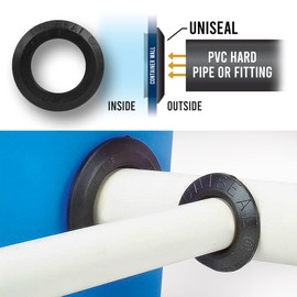 1/2'' UNISEAL Flexible Tank Adapter (bulkhead) - 5 Pack