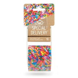 Genuine Fred SPECIAL DELIVERY Packing Tape, Fun, Colorful Sprinkes Design, 60ft Roll with Built-in Dispenser, Perfect for Shipping, Gifts, and Fun Packaging, Printed Packing Tape