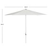 Safavieh Outdoor Collection Hurst Easy Glide Market Umbrella