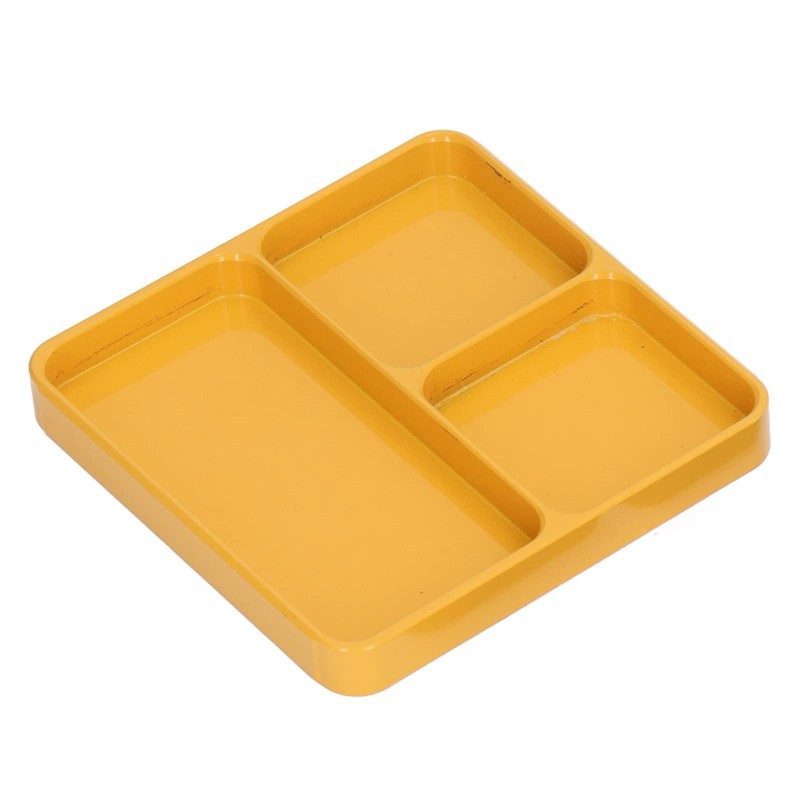 Metal Magnetic Tray, Heat Resistant Yellow Magnetic Tray, Keeping Organized