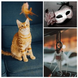 100Pcs White Natural Goose Feathers, 3-5Inch Centerpieces Feahers Bulk Colorful Feathers for DIY Hat Craft Wedding Christmas Party Home Decoration